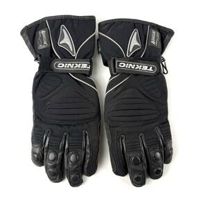 Teknic Racing Motorcycle Gloves Mens XL Black Protection Waterproof Racing
